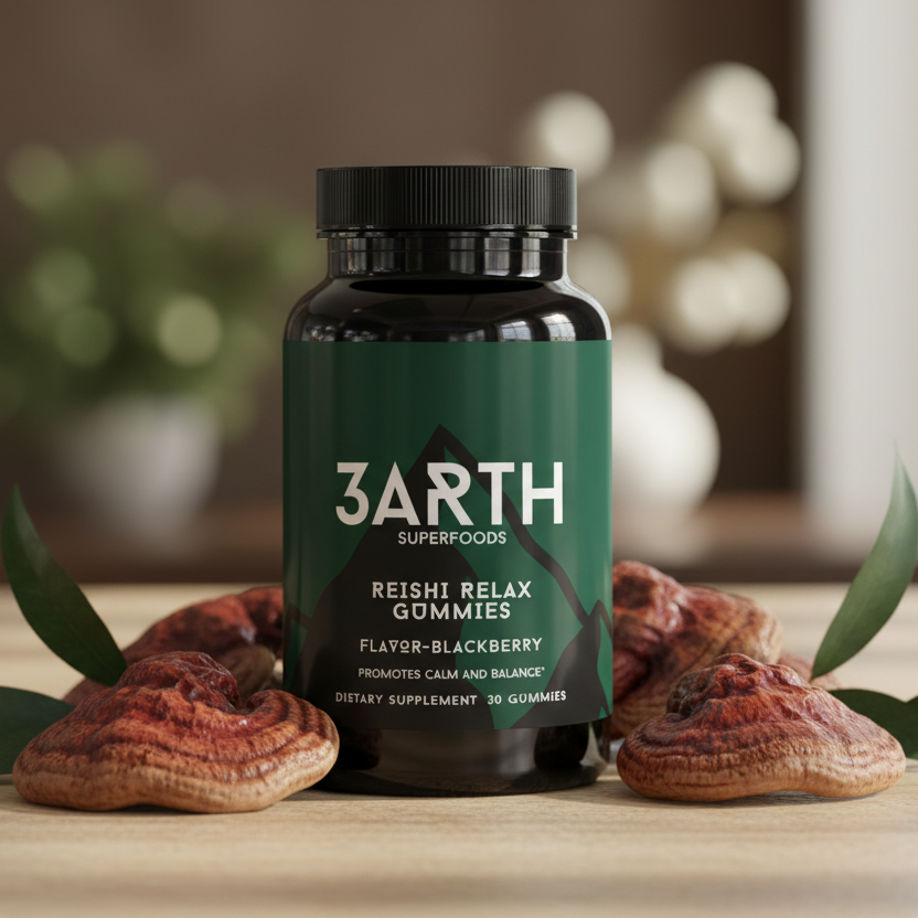 Reishi Relax Gummies Mockup